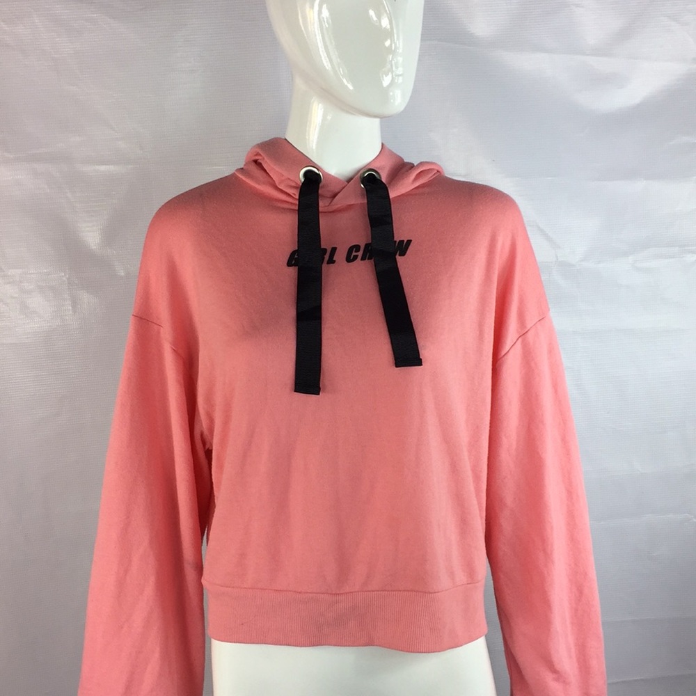 Pink “girls crew” hoodie